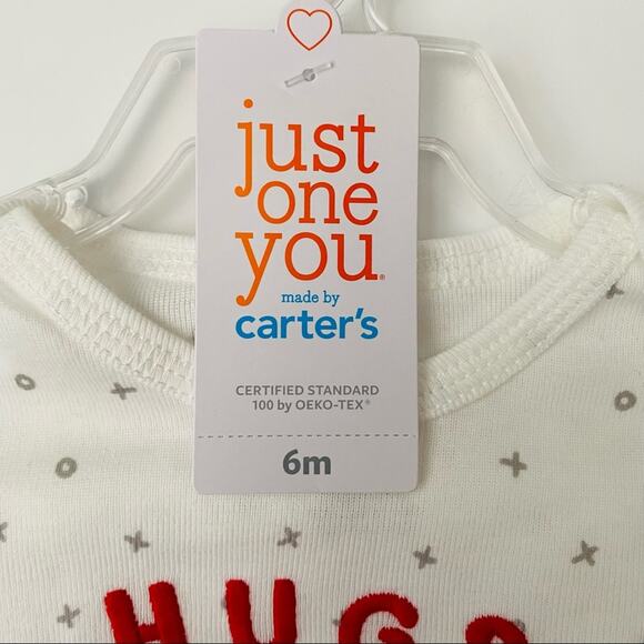 Carter’s | Hugs & Kisses XOXO Stripe Jogger Outfit NWT 6M - Picture 4 of 6